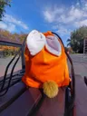 Помаранчевий рюкзачок-мішок з вушками 🦊🧡 — фото 1